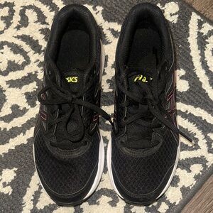 ASICS Black and Yellow Athletic Shoes